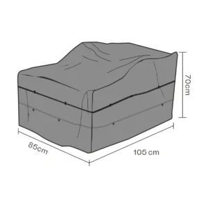 Brafab Brafab kalustesuoja nojatuoli Musta 85 cm