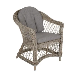 Brafab Kamomill käsinojatuoli istuin- ja selkätyynyllä Beige-hiekka