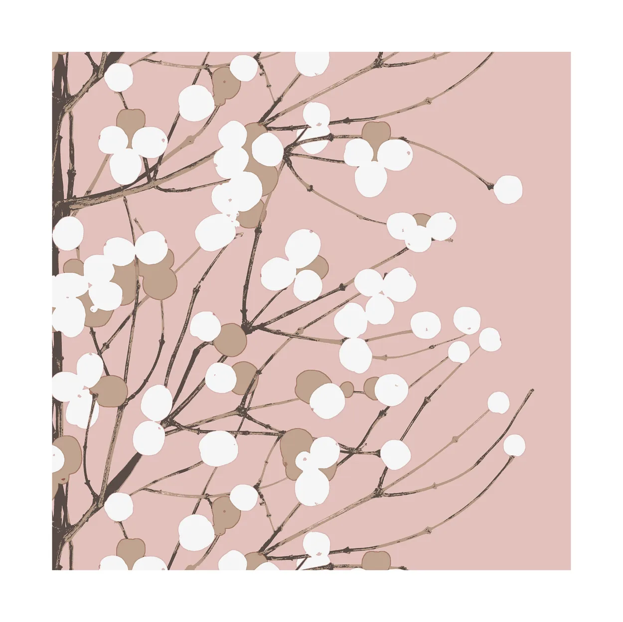 Marimekko Lumimarja servietti 33x33 cm 20pakkaus Rose
