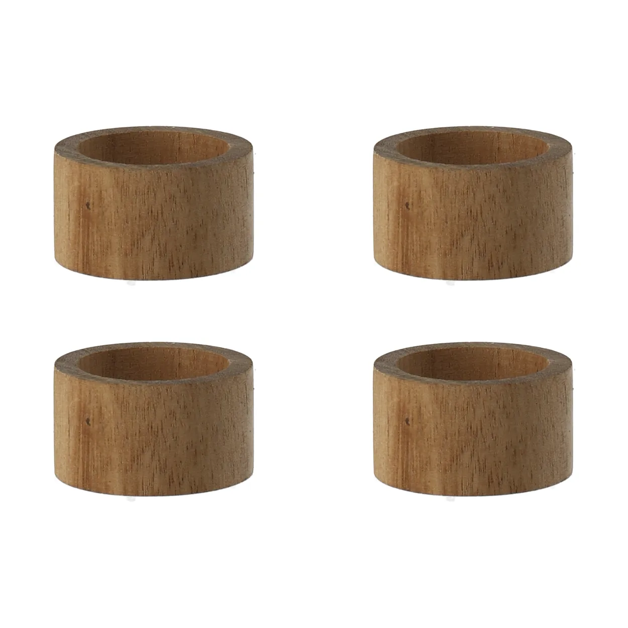 Scandi Living Hollow lautasrengas Ø5 cm 4-pack Akaasia