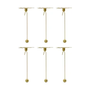 House Doctor Leaves kynttilänjalka 4-pack Antiikkimessinki väri