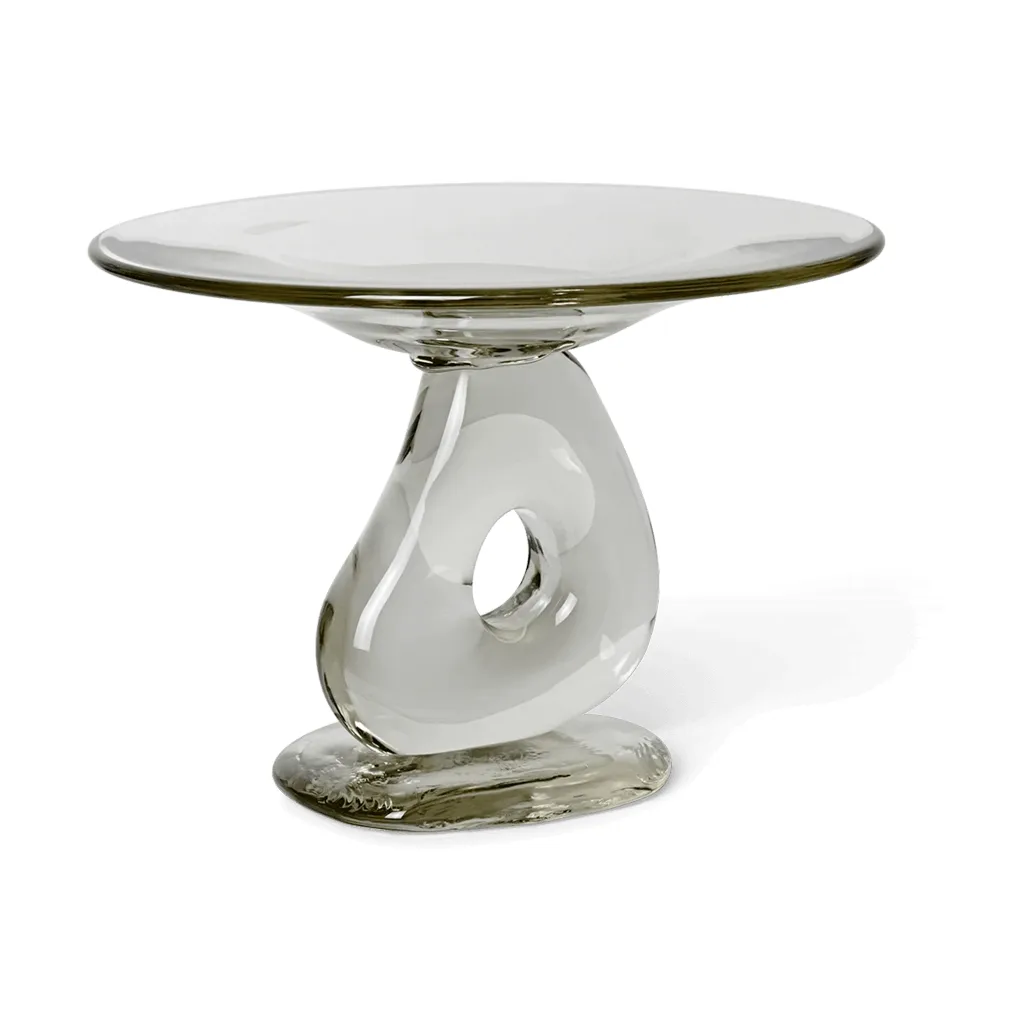 Ferm Living Damo lasinen keskiosa vati Ø21 cm Kirkas