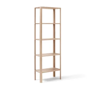 Form & Refine Leaf hylly 5 hyllytasoa 55x162 cm Valkoinen