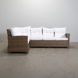 James terassisohva valkoinen / ruskea