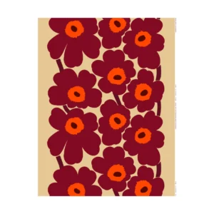 Marimekko Unikko vahakangas Vaniljaviinin