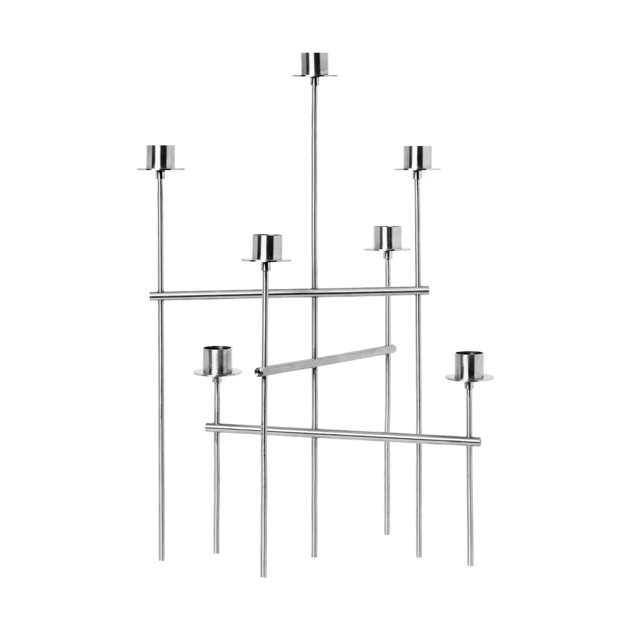 Ferm Living Elysia kynttilänjalka Brushed stainless steel