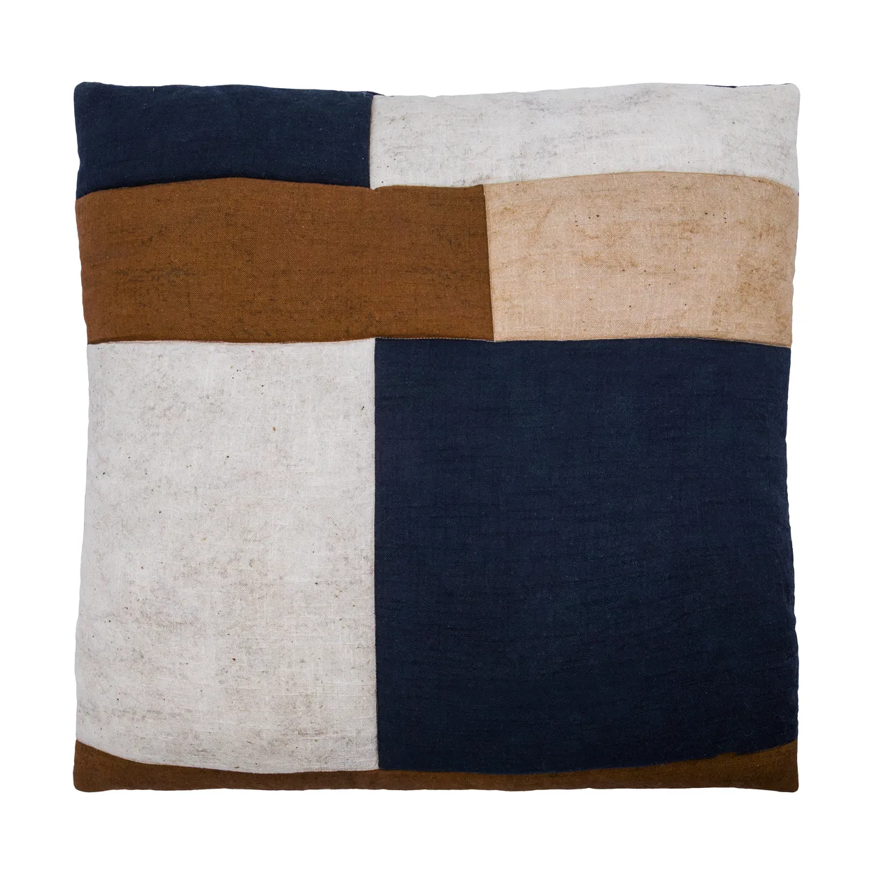 House Doctor Patch tyynynpäällinen 50x50 cm Musta hiekka ruskea