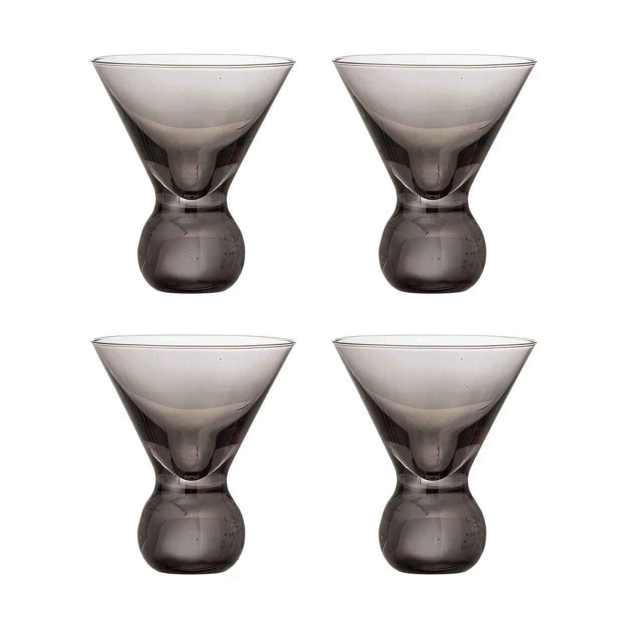 Bloomingville Corliss cocktaillasi 4-pack Harmaa