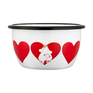 Muurla Moomin emalikulho 60 cl Sydän