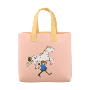Muurla Pippi Tote Bag laukku 25x25 cm Pippi ja hevonen