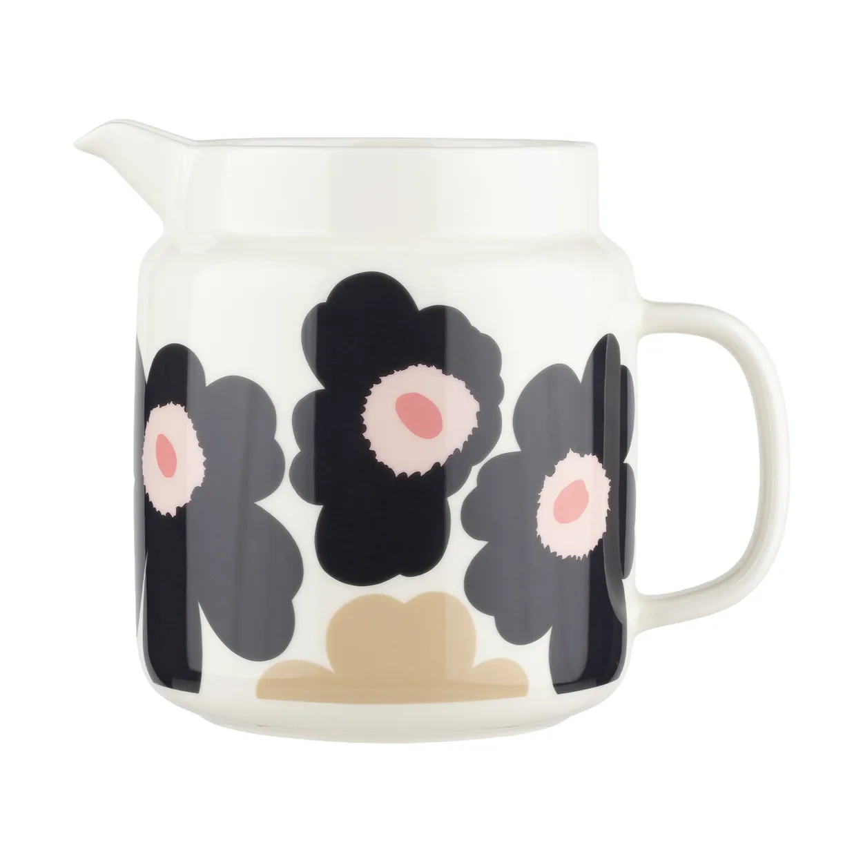 Marimekko Unikko kannu 1,25 l Off whitecharcoalpink