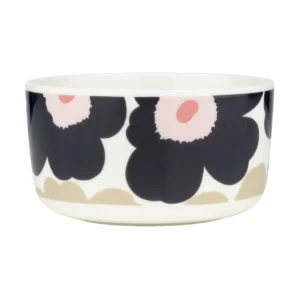 Marimekko Unikko kulho 5 dl Off whitecharcoalpink
