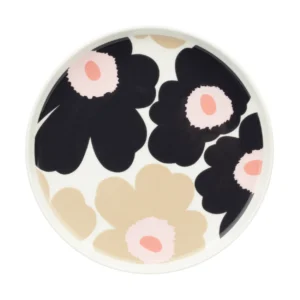 Marimekko Unikko lautanen Ø 20 cm Off whitecharcoalpink