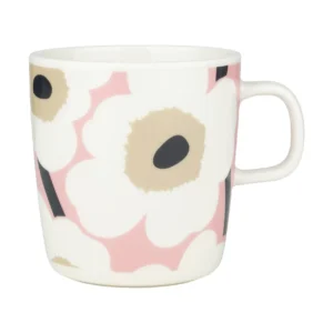 Marimekko Unikko muki 40 cl Off whitepinkcharcoal