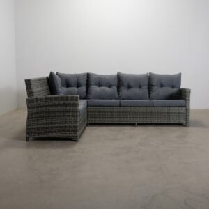 James 4-istuttava kulmasohva harmaa