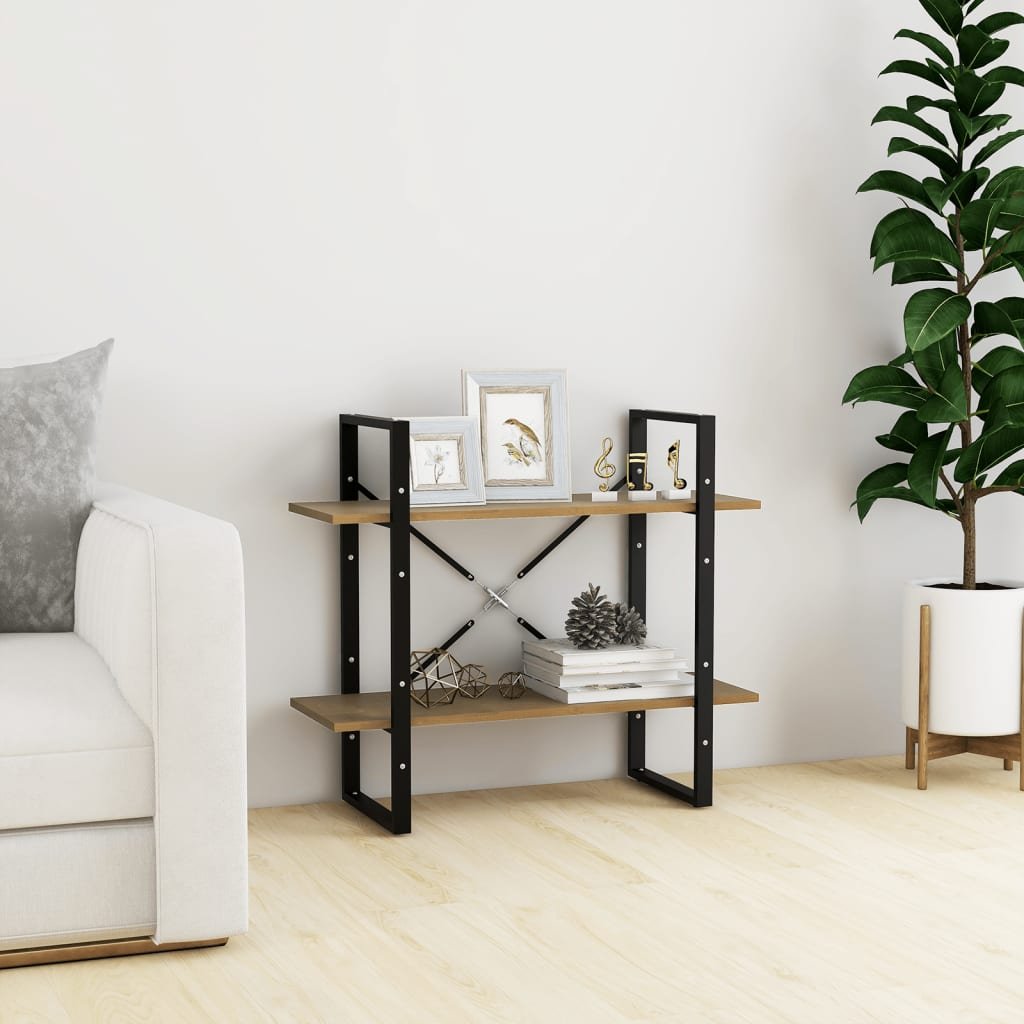 vidaXL 2-tasoinen kirjahylly 80x30x70 cm täysi mänty