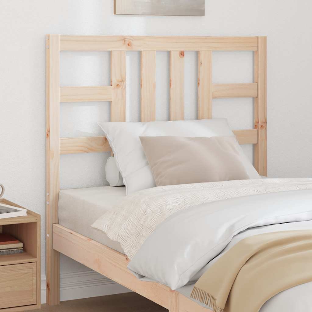 vidaXL Sängynpääty 96x4x100 cm täysi mänty