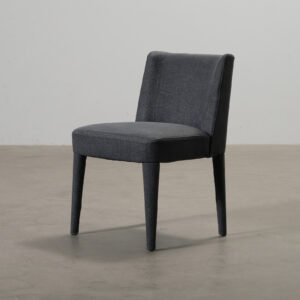 Meridiani ruokatuoli kangasverhoilulla tummanharmaa