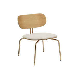 Umage Curious Lounge nojatuoli messinki / Teddy White