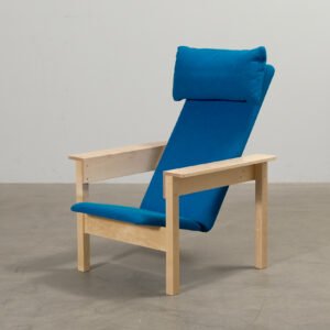 Yrjö Wiherheimo Saari nojatuoli sininen