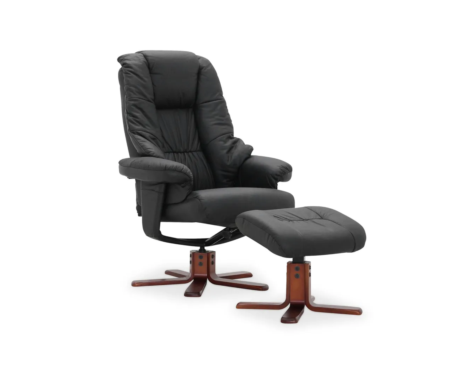 Comfy nojatuoli rahilla musta