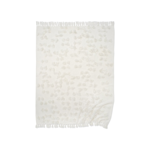 Classic Collection Pläd Rope viltti 130 x 170 cm valkoinen