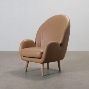 Sofacompany Etta nojatuoli ruskea nahka