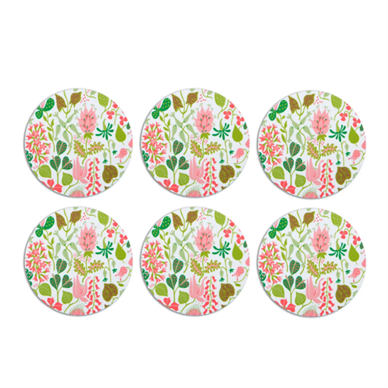 Opto Design Herbarium lasinalunen 6-pakkaus Vaaleanpunainen