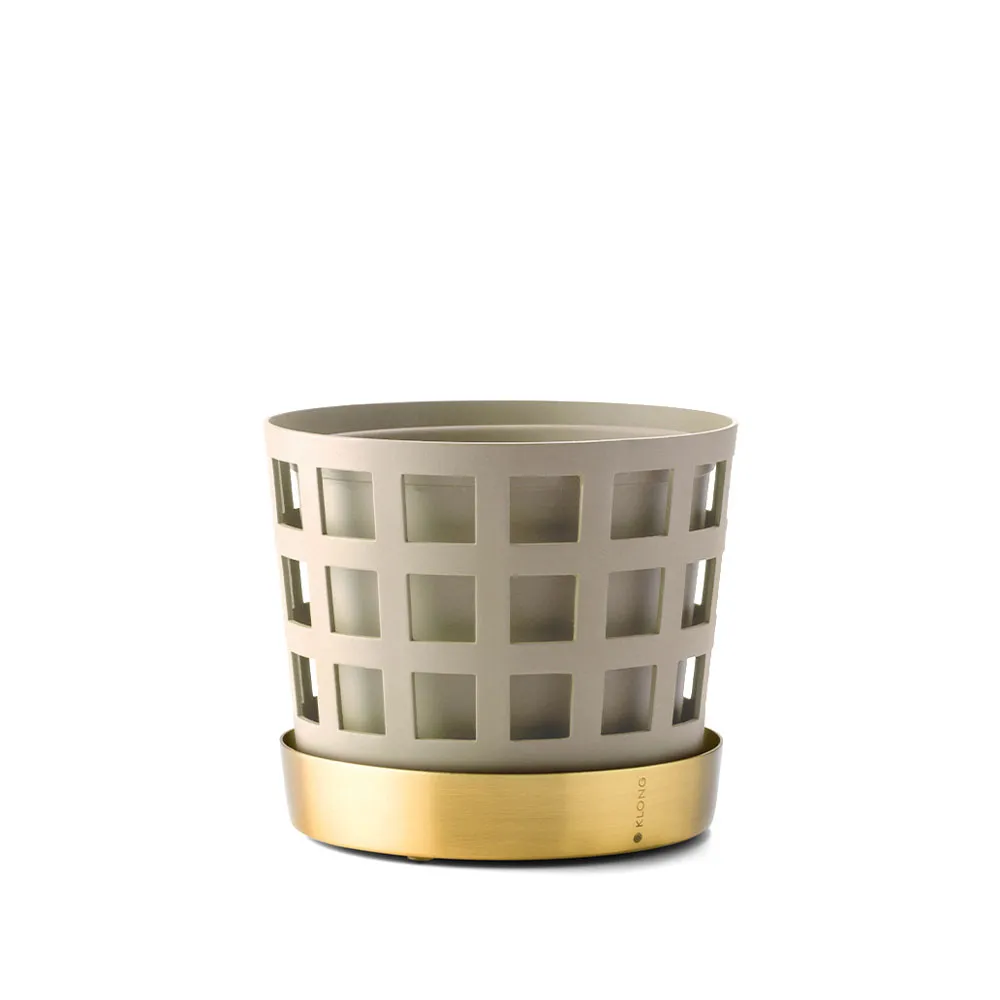 KLONG Trio Pot Square -ruukku Beige, pieni