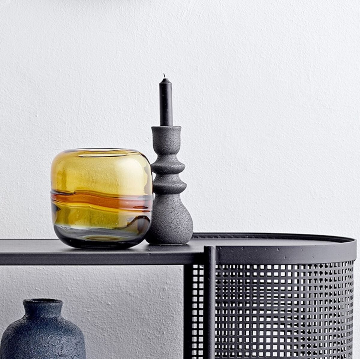 Bloomingville Emie kynttilänjalka musta