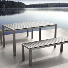 Puutarhakaluste Pöytä + Penkki Nardo -