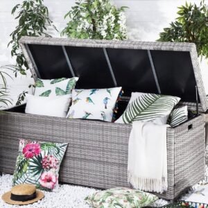 Pehmustelaatikko Modena 158 cm - Harmaa