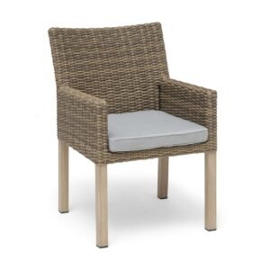 Nojatuoli Hillerstorp Fyrsnäs 2-pak pehmusteella - Polyrottinki/Luonnonväri/Rusk