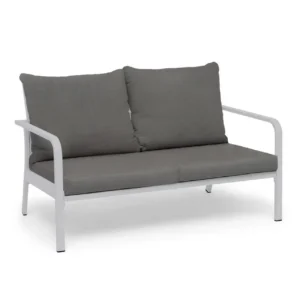 Sohva Hillerstorp Hånger Valkoinen kehys Tyynyt harmaanbeige - Valkoinen kehys Tyynyt harmaanbeige