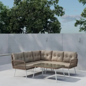 Ibiza kulmasohvaryhmä ulkokäyttöön - Beige