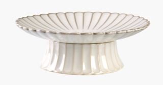 Rose jalallinen astia valkoinen