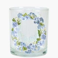 Blue Wreath kynttilälyhty sininen