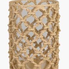 Rope kynttilälyhty beige