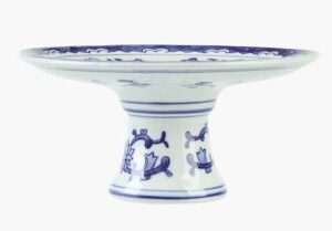 Lucie jalallinen astia moniväri/sininen