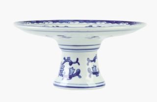 Lucie jalallinen astia moniväri/sininen