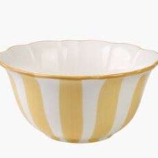Atelier stripe kulho keltainen