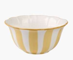 Atelier stripe kulho keltainen