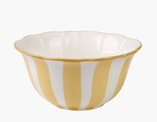 Atelier stripe kulho keltainen