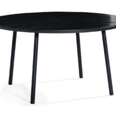 Ruokapöytä Tunis 140 cm Pyöreä - Musta/Musta