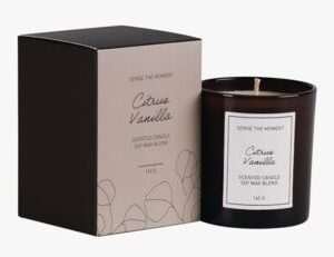 Citrus Vanilla tuoksukynttilä beige