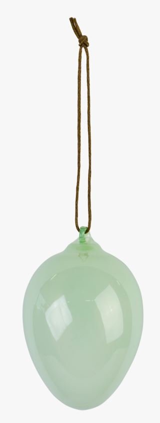Glass egg koriste vaaleanvihreä