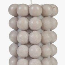 Bubble koristekynttilä beige