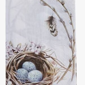 Birds nest ruokapaperiservetti valkoinen