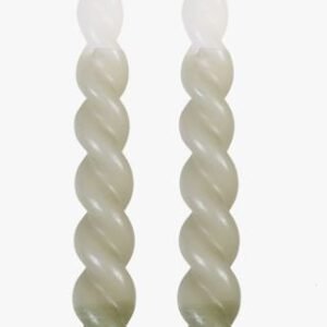 Twisted tricolor kruunukynttilä moniväri/vihreä