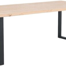 Ruska terassiruokapöytä  200x100 cm antiikkipetsattu harjattu ja lakattu mänty/m